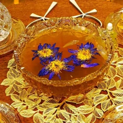 blauwe lotus ceremonie